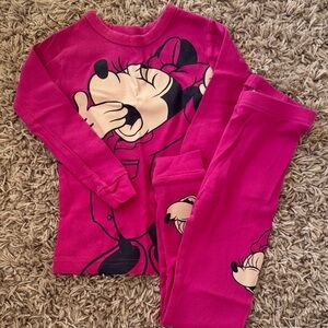 Gap Minnie Mouse Pink Character Pajamas